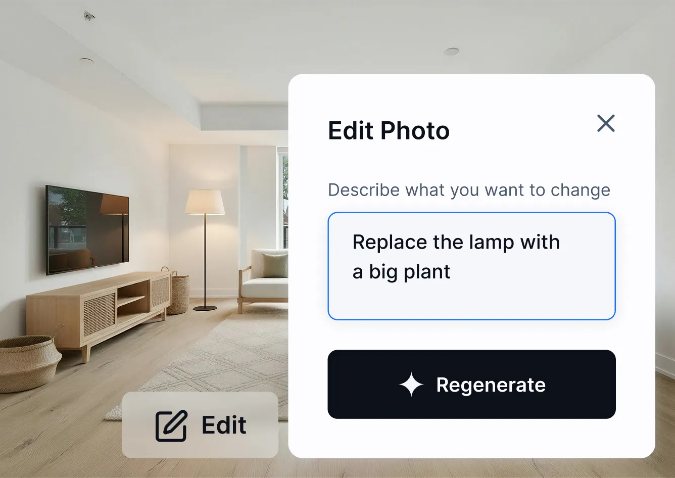 Edit modal screenshot